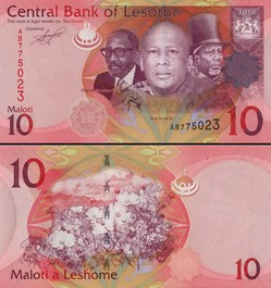 LESOTHO - PICK 21a - 10 Maloti - 2010