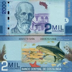 COSTA-RICA - PICK 275a - 2000 COLONES - 2009