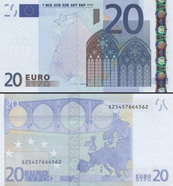 20 EUROS - SIGNATURE TRICHET - PICK 10 S - ITALIE