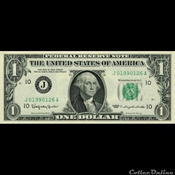 J- 1$ Federal Reserve Notes - Small Size 1963 Series