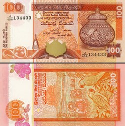 SRI-LANKA - PICK 111 d - 100 ROUPIES - 2005