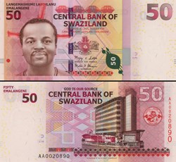SWAZILAND - PICK 38a - 50 EMALANGENI - 2010