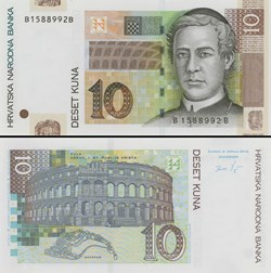 CROATIE - PICK 38 b - 10 KUNA - 2012