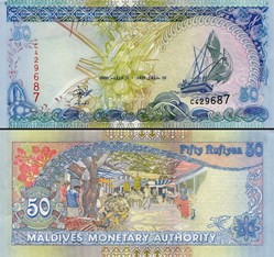 MALDIVES - PICK 21 a - 50 RUFIYAA - 2000