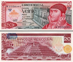 MEXIQUE - PICK 064c6 - 20 PESOS - 1976