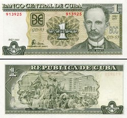 CUBA - PICK 121c - 1 PESO - 2003
