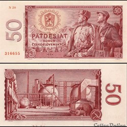 TCHÉCOSLOVAQUIE - PICK 90 B - 50 KORUN - 1964