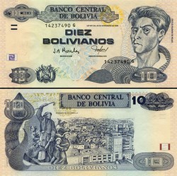 BOLIVIE - PICK 228 a 1 - 10 BOLIVIANOS - 2005
