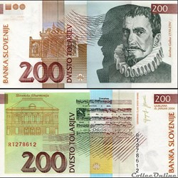 SLOVÉNIE - PICK 15 d - 200 TOLARJEV - 2004