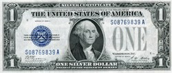 $1 SILVER CERTIFICATE "FUNNY BACK" 1928A