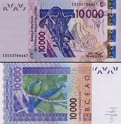 B.C.E.A.O - FRANCS CFA - BURKINA FASO - LETTRE C - 10 000 FRANCS - PICK 318 C m