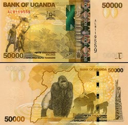 OUGANDA - PICK 54 A - 50 000 SHILLINGS - 2010