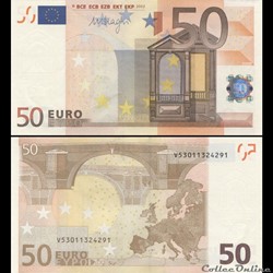 50 EUROS - SIGNATURE DRAGHI - PICK 17 V - ESPAGNE