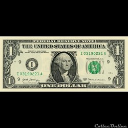 I- 1$ Federal Reserve Notes - Small Size 2017 Series