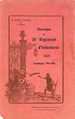 HISTORIQUE DU 26 ° RÉGIMENT D'INFANTERIE