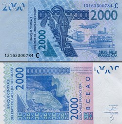 B.C.E.A.O - FRANCS CFA - BURKINA FASO - LETTRE C - 2000 FRANCS - PICK 316 C j