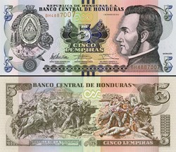HONDURAS - Pick 98a - 5 LEMPIRAS - 2012