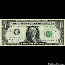 H- 1$ Federal Reserve Notes - Small Size 1963 Series