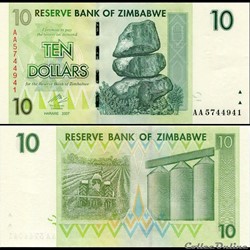 ZIMBABWE - PICK 067a - 10 Dollars - 2007