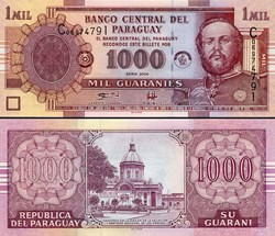 PARAGUAY - PICK 222 A - 1000 GUARANIES - 2004