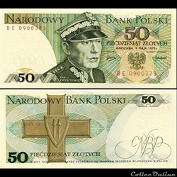 POLOGNE - PICK 142 A2 - 50 ZLOTYCH - 1975