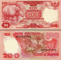 INDONÉSIE - PICK 116 - 100 ROUPIES - 1977
