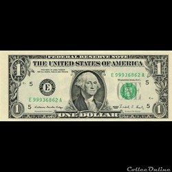E- 1$ Federal Reserve Notes - Small Size 1988 Series