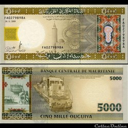 MAURITANIE - PICK 15 - 5000 OUGUIYA - 2009