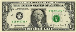 B- 1$ Federal Reserve Notes - Small Size 1995 Series