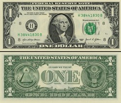 H- 1$ Federal Reserve Notes - Small Size 2021 Series