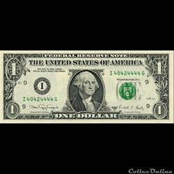 I- 1$ Federal Reserve Notes - Small Size 1988A Series