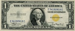 $1 SILVER CERTIFICATE SERIES 1935A WWII North Africa