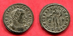 GALÈRE MAXIMIEN - GENIO POPV-LI ROMANI/ S|F// PTR .- RIC 594b