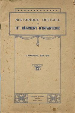HISTORIQUE DU 11 ° RÉGIMENT D'INFANTERIE