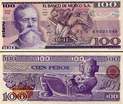 MEXIQUE - PICK 074a.PW - 100 PESOS - 1981