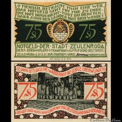 Zeulenroda  75 pfennig