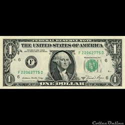 F- 1$ Federal Reserve Notes - Small Size 1981A Series