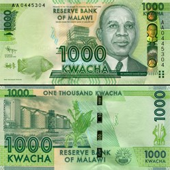 MALAWI - PICK 62 a - 1000 KWACHA - 2012