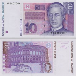 CROATIE - PICK 29 - 10 KUNA - 1993