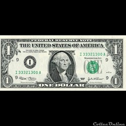 I- 1$ Federal Reserve Notes - Small Size 2003 Series