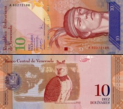 VENEZUELA - PICK 090 a - 10 BOLIVARES - 2007