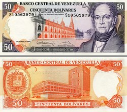 VENEZUELA - PICK 065 d - 50 BOLIVARES - 1992
