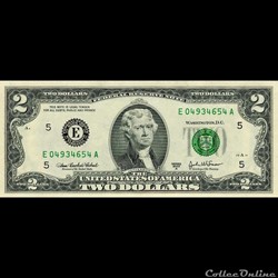 E- Richmond District - 2$ Federal Reserve Notes - Small Size 2003A Series