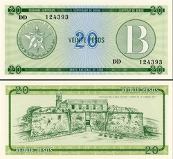 CUBA - PICK FX 09 - 20 PESOS - 1985