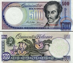 VENEZUELA - PICK 067 f - 500 BOLIVARES - 1998