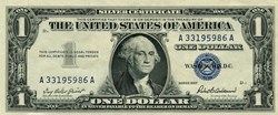 $1 SILVER CERTIFICATE SERIES 1957
