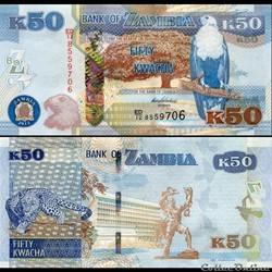 ZAMBIE - PICK 53 a - 50 KWACHA - 2012