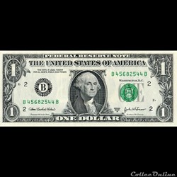 B- 1$ Federal Reserve Notes - Small Size 2003A Series
