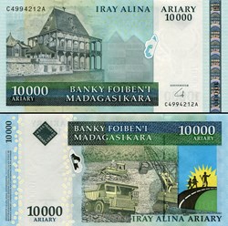 MADAGASCAR - PICK 092 b 1 - 10 000 ARIARY - 2008