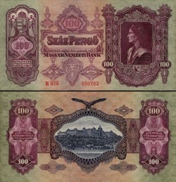 HONGRIE - PICK 098 - 100 PENGO - 1930